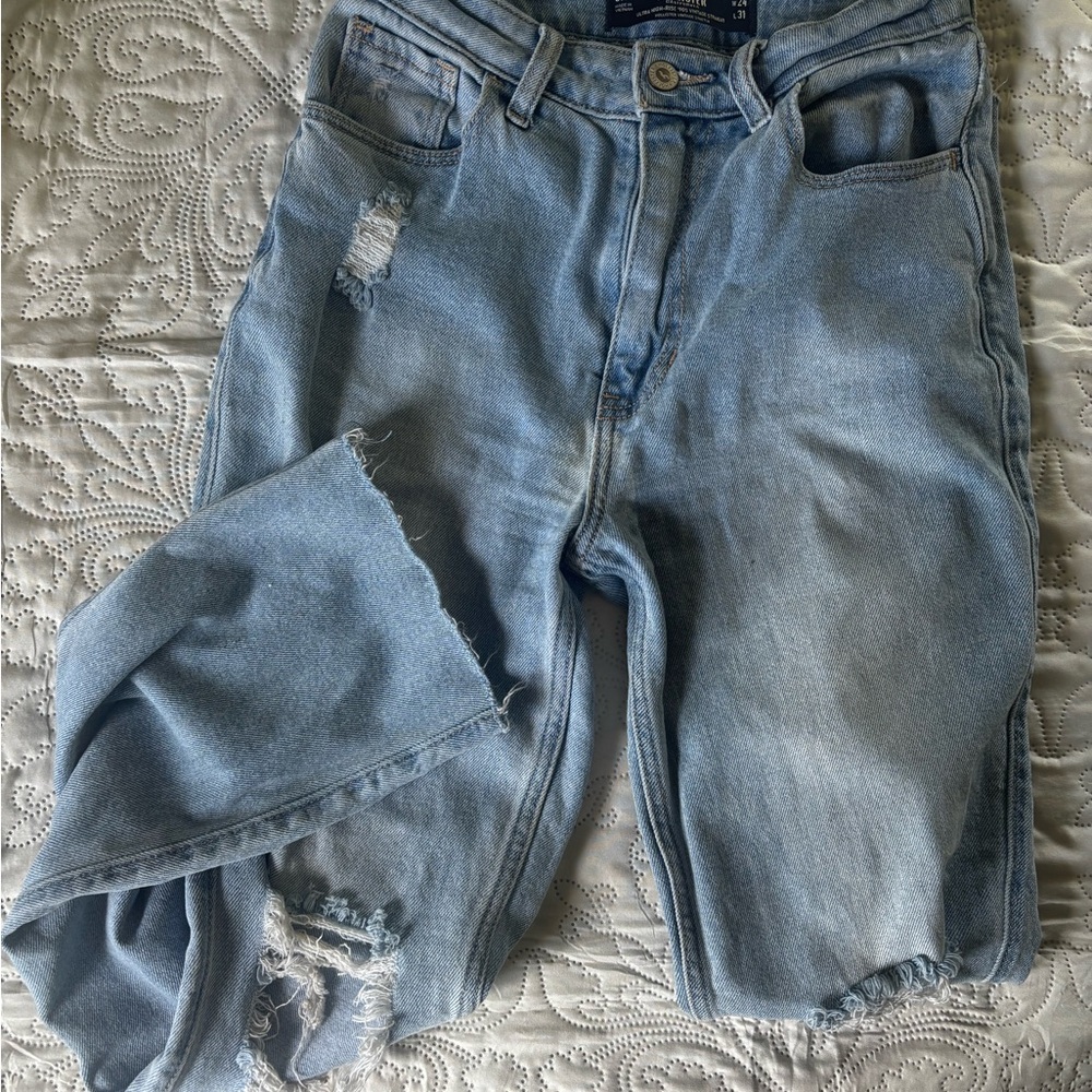 Hollister Light Blue High Rise Women Jeans
